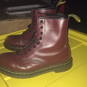 Red Dr. Martens (Used but in GOOD condition)